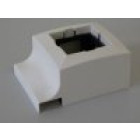 Boîtier 1 Appareillage 45x45 mm pour Moulures Electriques PVC 10x20 mm