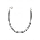 Flexible sanitaire 100cm ff 15x21 coude dn10 tresse/douille inox