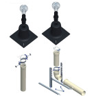 Kit chemilux ubbink b22p-b23p n02 entree plafond noir 80mm