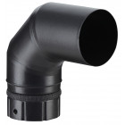 Coude 90° emaille noir dn80mm
