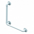 Barre d'appui lisse renforcée coudée 90° 450x450 Barre d'appui lisse renforcée coudée 90° 450x450