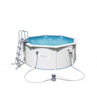 Piscine ronde hydrium pools avec tapis de sol + pompe + échelle - bestway - diam. 300 x 120cm