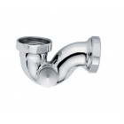 Siphon lavabo/bidet type s laiton chromé