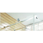 Bras de renfort argent poli brillant, réglage maxi 120cm
