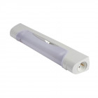 Applique salle de bain avec lampe halogène prismaline, interrupteur et prise 2p t