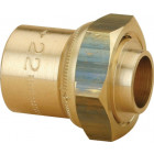 Raccord gaz naturel fer/cuivre femelle + joint à souder 2p 15x21 cu12 la piece