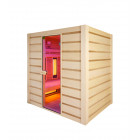 Sauna prestige infrarouge + vapeur hybrid combi - holl's - 4 places