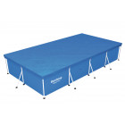 Bâche 4 saisons rectangulaire 2.64m x 1.74m - bestway - pour piscine steel pro frame pools