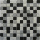 Mosaïque pierre naturelle orvieto - 30x30x0.7cm - black/grey/white
