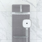 Colonnne de douche hydromassante - 125x25x7cm - verre gris 6mm - accessoires chrome - epsilon 2 Aurlane - COL054