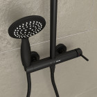 Colonne de douche mécanique 133x28x52 molly black Aurlane - COL060