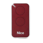 Emetteur de télécommande rouge NICE 2 canaux pour portail et porte de garage - INTI2R