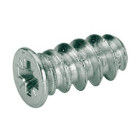 Vis euro de fixation Ø 6.3x10.5 mm HETTICH - Tête fraisée plate - Empreinte PZ - Acier zingué - 51264