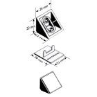 Taquet + Couvercle 01C blanc PRUNIER - Boite de 100 - STBS01C