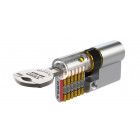 Cylindre de sûreté tesa td60 clé reversible - nickelé - 30 x 30 - varié - 3 clés - td633030n