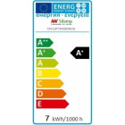Applique murale led b24 7w ip44 blanc - couleur eclairage au choix