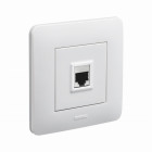 Appareillage encastré prise Rj45 complet Casual DEBFLEX Blanc brillant - 742790