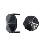 Cache vis fer forgé HSI tête diamant forme ronde 2 pointes - 16x11mm - 179930