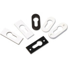 Rosace à visser clé i goettgens alu argent - 3 mm 66x26 - d4014