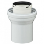 Adaptateur 80/125 pour ventouse verticale - hr 38 - adaptateur 80/125 pour ventouse verticale - hr 38