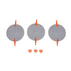 Lot de 3 volets de réglage de débit d'air - lot de 3 volets de réglage de débit d'air - diamètre 250mm