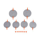 Lot de 4 volets de réglage de débit d'air - lot de 4 volets de réglage de débit d'air - diamètre 200-160mm + 2 volets diamètre 250mm