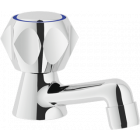 Robinet eau froide pour lave mains bec bas nuova flora - chrome