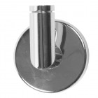 Porte-habit en laiton chromé - chromé