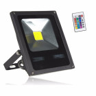 Projecteur led phare rgb + télécommande 30w ip65