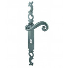 Ensemble cévennes brionne fer patiné clé l - entraxe 165 - 1010711sp