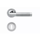 Ensemble béquille sur rosace Clé L BE700A KARCHER DESIGN Inox poli satiné - BE700A-BB0-73