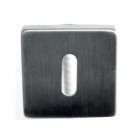 Paire de rosace carrées Inox 304 53 x 53 mm - clé L - 652