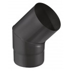 Isotip coude 45° pour tuyau email 0,7 mm - ø150 - noir