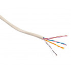Câble téléphonique adsl type 298 ivoire 4p0,5 mm² ø 4,1 mm 25 m