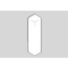 Embout de fermeture pour Plinthe Electrique PVC 20x70 mm Droite Embout de fermeture pour Plinthe Electrique PVC 20x70 mm Droite