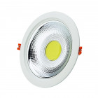 Downlight spot led cob rond 30w ø228mm - couleur eclairage au choix