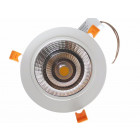 Downlight spot encastrable led rond orientable 18w 80 - couleur eclairage au choix