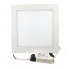 Downlight dalle led extra plate carré blanc 18w - couleur eclairage au choix