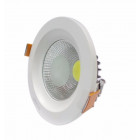 Downlight spot led cob rond 20w ø130mm - couleur eclairage au choix