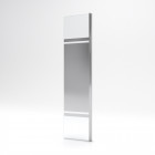 Volet pivotant avec bande miroir pour paroi de douche à l'italienne - 40x200cm verre miroir 6mm - freedom 2 mirror Aurlane - FAC251