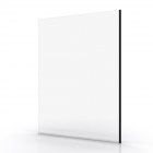 Paroi de douche à l'italienne transparent 140x200cm - profilé noir mat - verre transparent 8mm - freedom 2 dark 140 Aurlane - FAC300