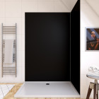 Panneau mural de douche noir en aluminium - 120 x 210 cm - wall'it noir 120 Aurlane - FAC329