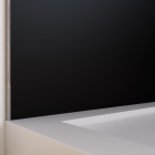 Panneau mural de douche noir en aluminium - 120 x 210 cm - wall'it noir 120 Aurlane - FAC329