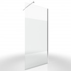 Pack paroi de douche depolie 80cm profile chrome - dim: 80x200cm - freedom 2 depoli 80 + barre de fixation freedom 2 telescopic Aurlane - FAC443