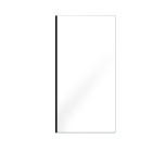 Paroi de douche 100x200cm - verre trempé transparent 8mm - profilé noir - freedom 2 black Aurlane - FAC637