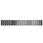 Grille linéaire en aluminium finition gun metal pour receveur - 79.5x11x0.2cm - grid line gun metal Aurlane - FAC681