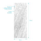 Panneau mural de douche en composite - feuille de pierre et ciment - 90 x 210 cm - ice lunar 90 Aurlane - FAC692