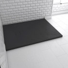 Receveur à poser en matériaux composite SMC – Finition ardoise noire – 90x120cm – ROCK 2 BLACK 90 Aurlane - FAC699