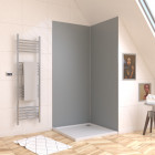 Panneau mural de douche silver en aluminium - 90 x 210 cm - wall'it silver 90 Aurlane - FAC706