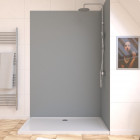 Panneau mural de douche silver en aluminium - 120 x 210 cm - wall'it silver 120 Aurlane - FAC707